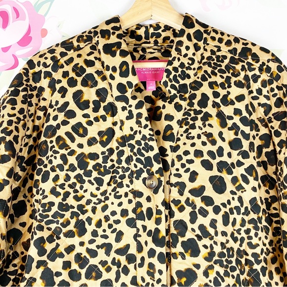 Isaac Mizrahi Live! Animal Leopard Print Quilted Jacket 1X - Picture 3 of 11